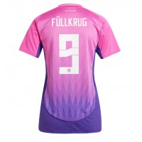 Camisa de Futebol Alemanha Niclas Fullkrug #9 Equipamento Secundário Mulheres Europeu 2024 Manga Curta